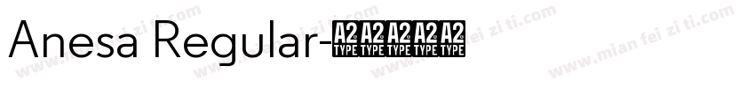 Anesa Regular字体转换